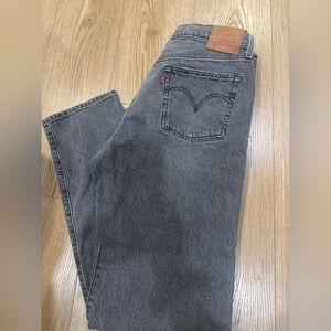 Levi's women’s 501 Charcoal Straight Jeans